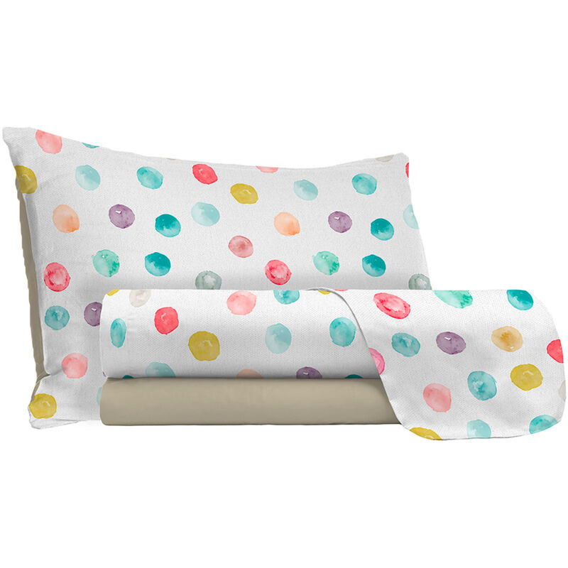 foto del prodotto giordanoshop set lenzuola 1 piazza e mezzo sopra sotto e federe in microfibra baloon