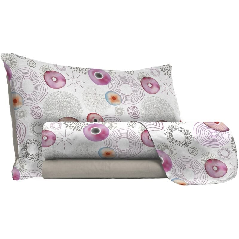 foto del prodotto giordanoshop set lenzuola singolo con stampa sopra sotto e federe morfeo
