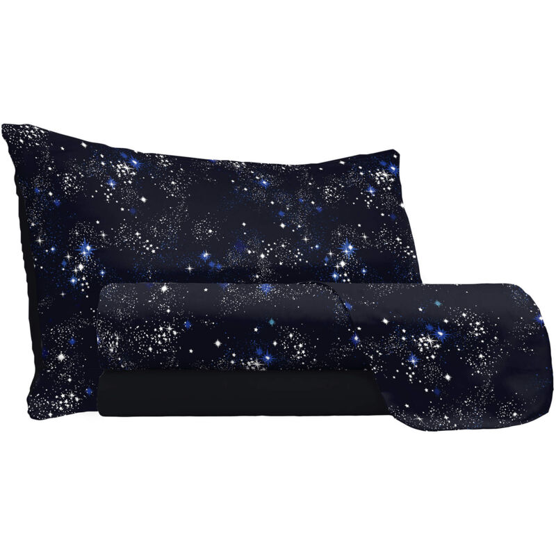 foto del prodotto giordanoshop set lenzuola singolo con stampa sopra sotto e federe orione