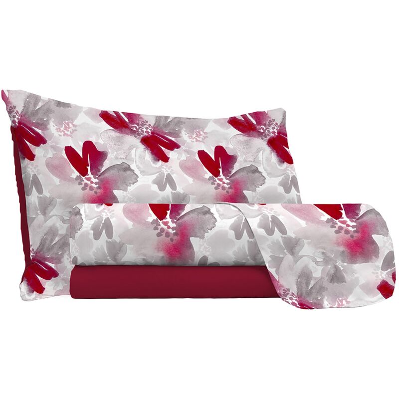 foto del prodotto giordanoshop set lenzuola singolo sopra sotto e federe in microfibra passion