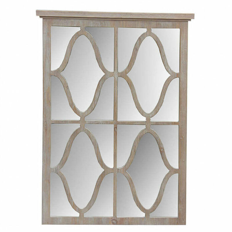 foto del prodotto giordanoshop specchio 65x3,5x93 h cm in legno di paulownia marrone