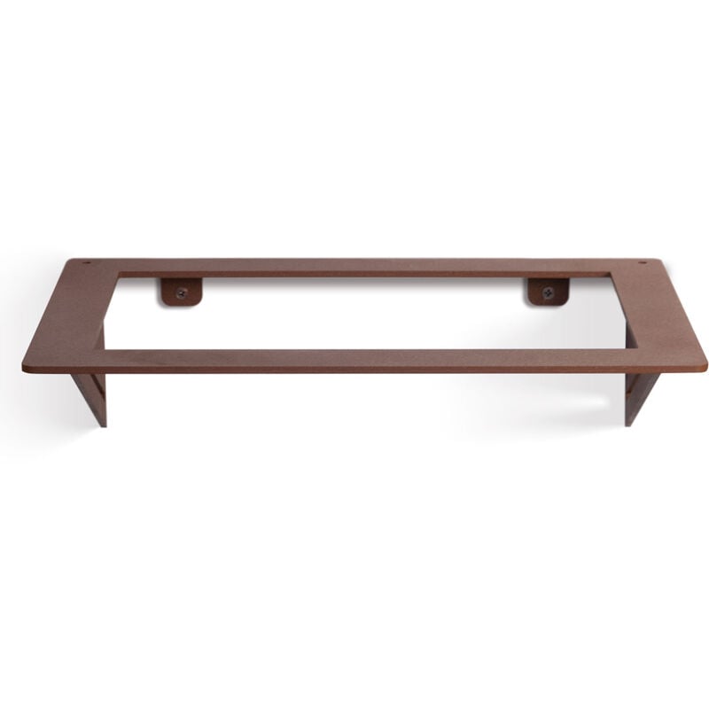 foto del prodotto giordanoshop staffa di appoggio per lavello 42x27,5x12,5 cm in ferro bracket line ruggine