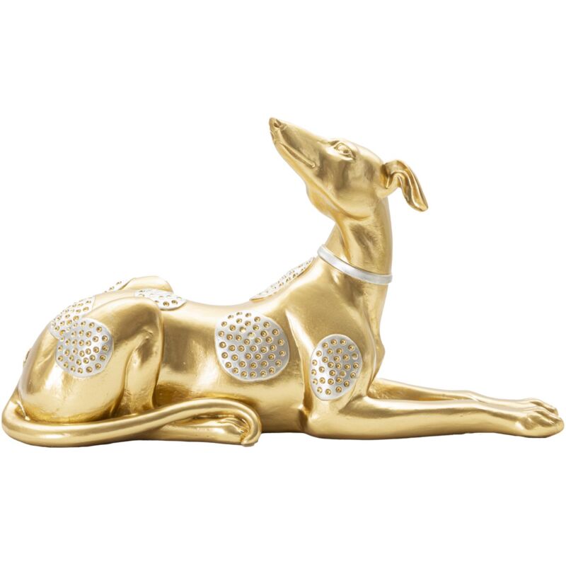 foto del prodotto giordanoshop statua cane sdraiato 32,2x9,5x18,3 cm in poliresina
