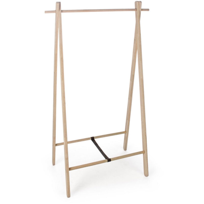 foto del prodotto giordanoshop stender appendiabiti 89x52x151 cm in legno daiki naturale