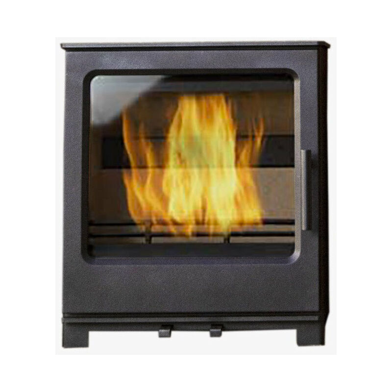 foto del prodotto giordanoshop stufa a legna in ghisa 8,1 kw 49x31x55 cm ainhoa nera