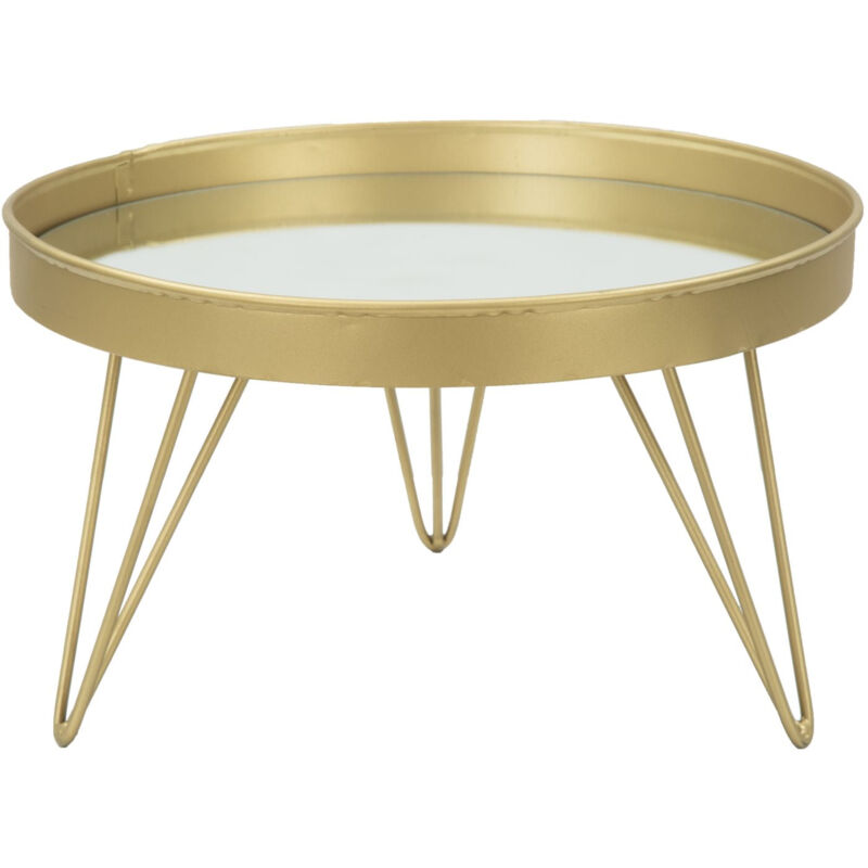 foto del prodotto giordanoshop svuota tasche glam oro mirror 31x18 cm in ferro e specchio oro