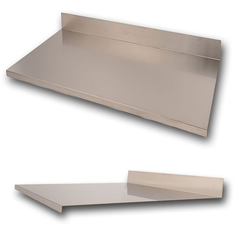 foto del prodotto giordanoshop tagliere spianatoia per alimenti professionale con alzatina 100x50 aisi 304