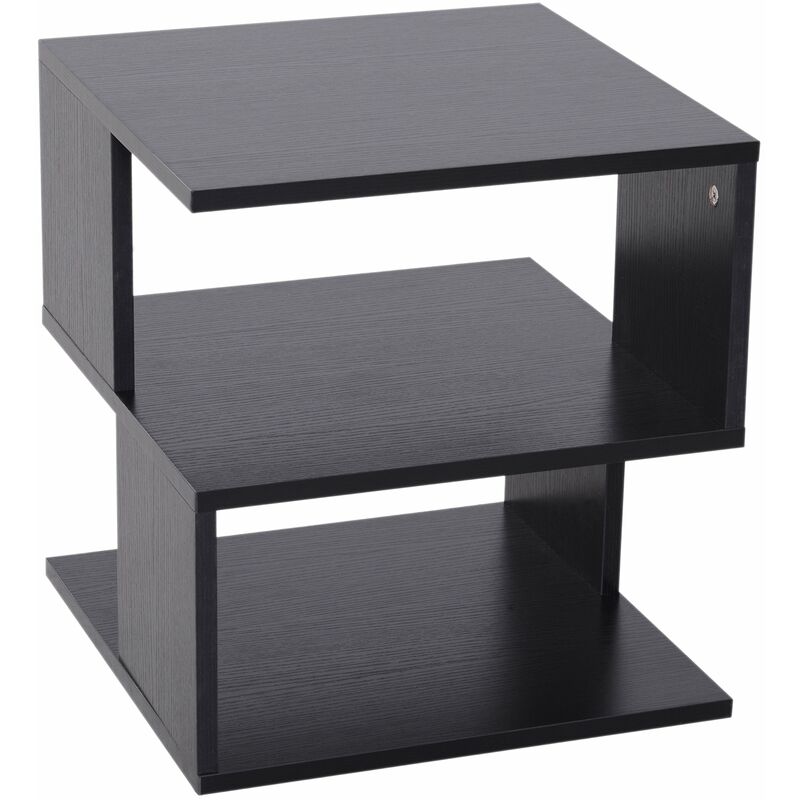 foto del prodotto giordanoshop tavolino basso da salotto 40x40x43 cm in legno nero