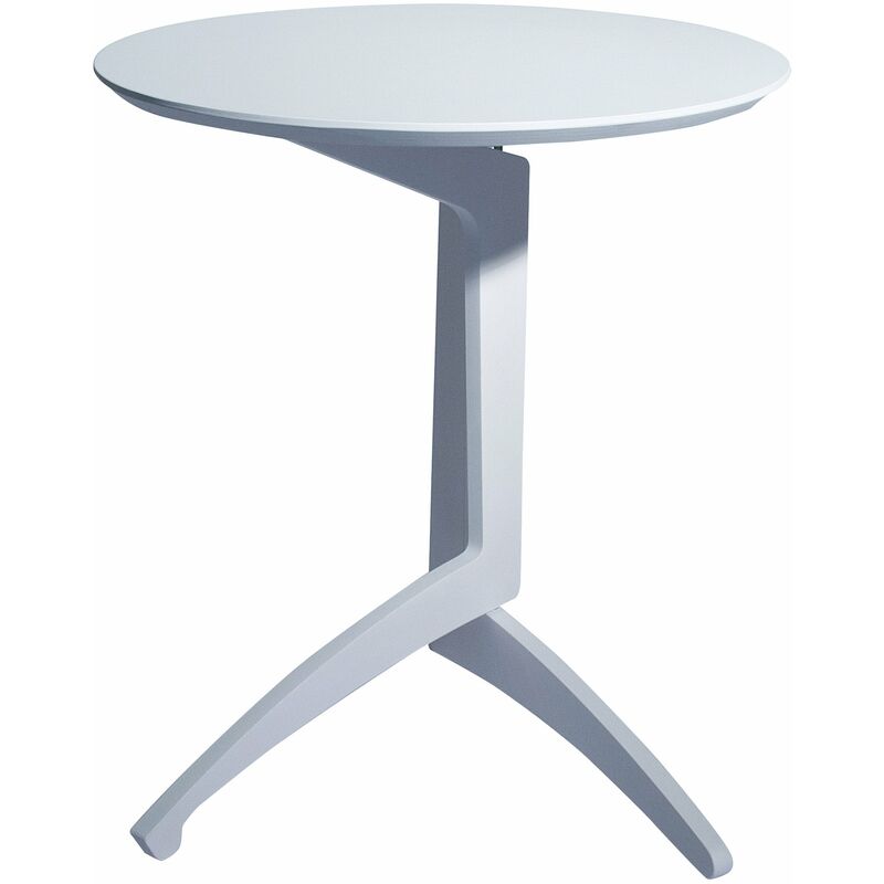 foto del prodotto giordanoshop tavolino pieghevole da salotto 53x63 cm in legno bianco