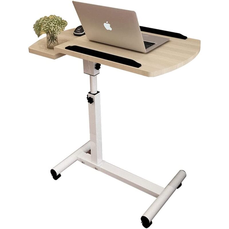 foto del prodotto giordanoshop tavolino porta pc computer da letto divano regolabile con ruote