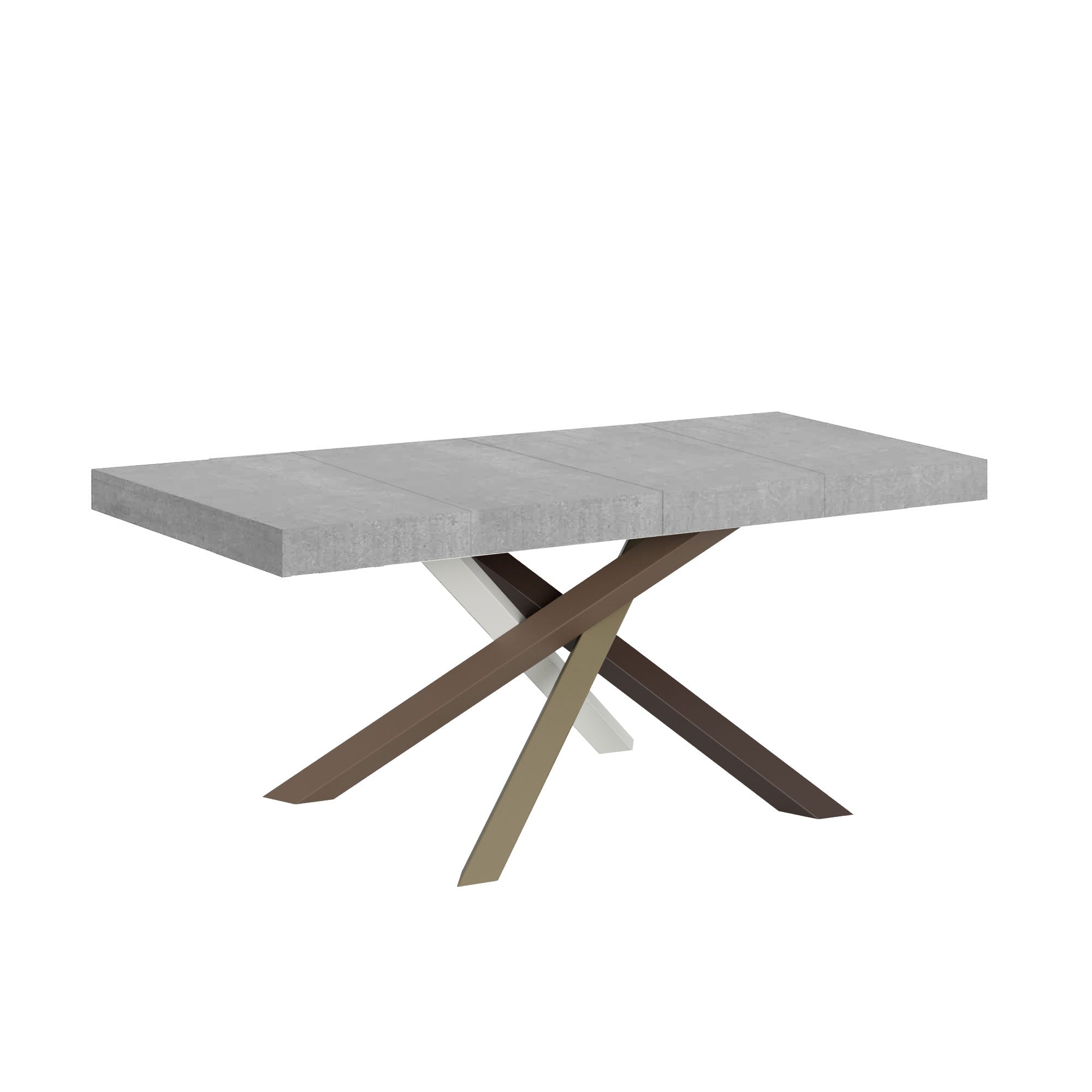 foto del prodotto giordanoshop tavolo allungabile 120 224x90x77 cm volantis premium cemento