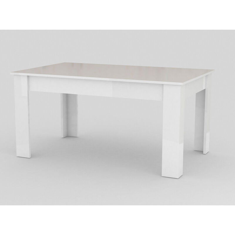 foto del prodotto giordanoshop tavolo allungabile 160 210x90x75 cm jesi larice bianco