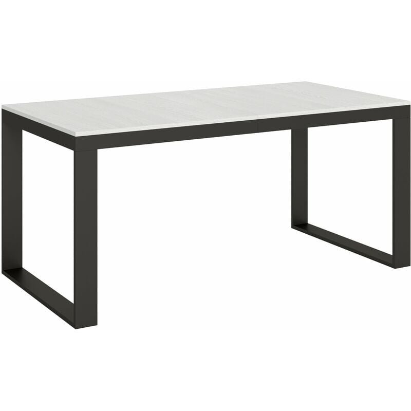 foto del prodotto giordanoshop tavolo allungabile 180 440x90x77 cm tecno evolution bianco frassino