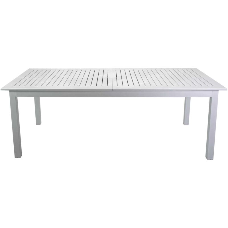 foto del prodotto giordanoshop tavolo allungabile da giardino 150 210x89xh75 cm in alluminio monterey bianco