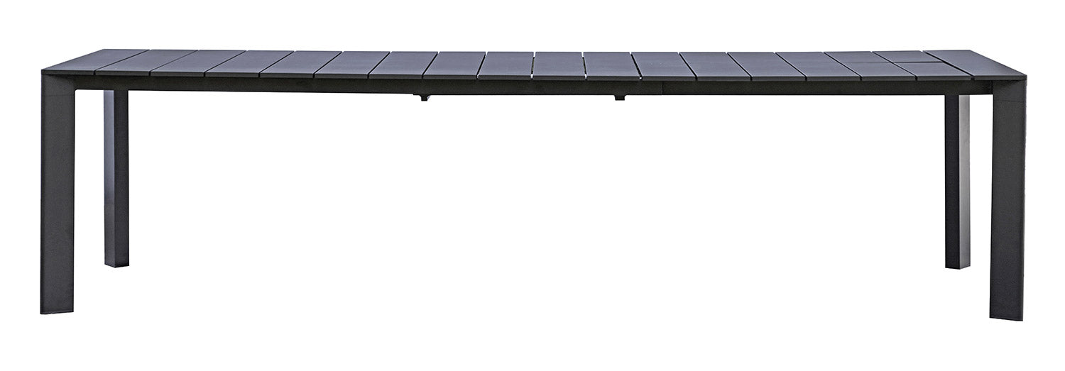 foto del prodotto giordanoshop tavolo allungabile da giardino 200 300x100x75 cm nettuno in alluminio antracite