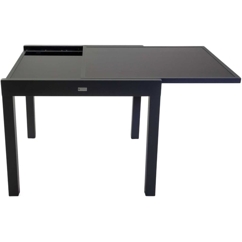 foto del prodotto giordanoshop tavolo allungabile da giardino 90 180x90xh75 cm in alluminio boise antracite