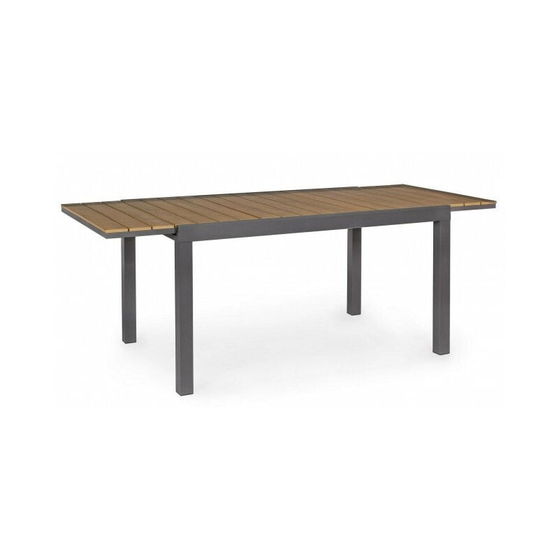 foto del prodotto giordanoshop tavolo allungabile elias 140 200x90 cm antracite in alluminio