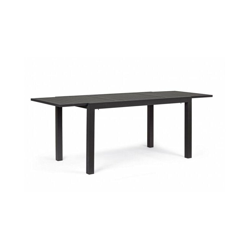 foto del prodotto giordanoshop tavolo allungabile hilde 140 210x77 cm antracite in alluminio