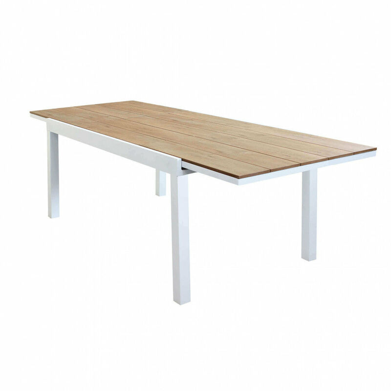 foto del prodotto giordanoshop tavolo cayman allungabile 200 300x95x74 h cm in alluminio bianco