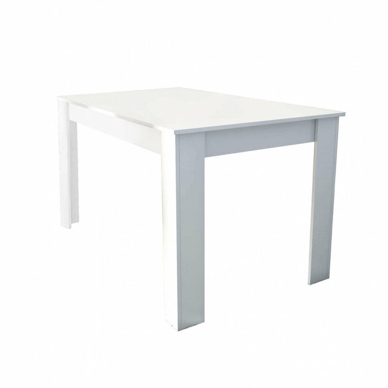 foto del prodotto giordanoshop tavolo pepper 138x80x75 cm in truciolare bilaminato bianco