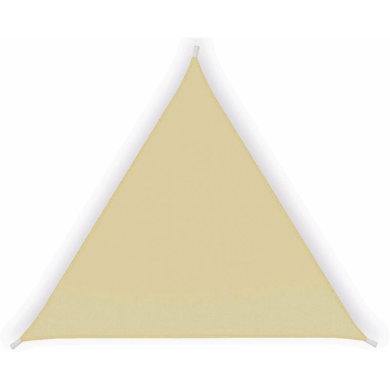 foto del prodotto giordanoshop tenda a vela ombreggiante triangolare 3,6x3,6x3,6m in poliestere beige