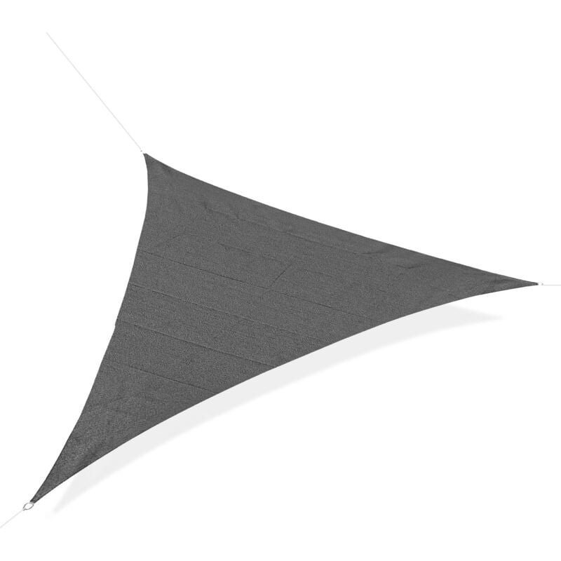 foto del prodotto giordanoshop tenda a vela triangolare anti uv e traspirante 5x5x5 m con ganci a d in polietilene