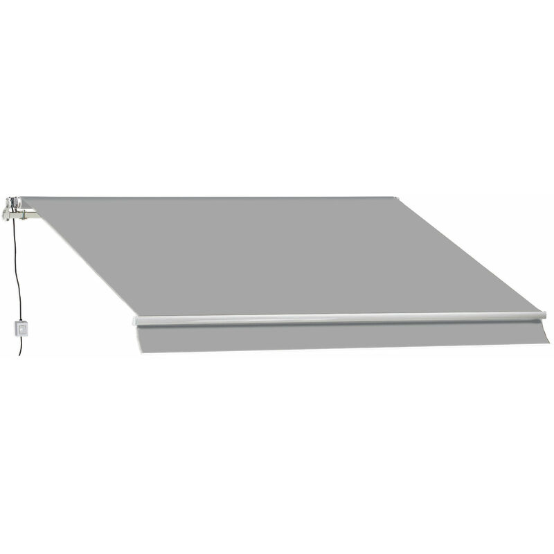 foto del prodotto giordanoshop tenda da sole barra quadra motorizzata 3x2m fadi cenere