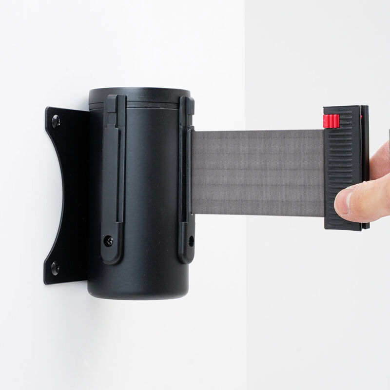 foto del prodotto giordanoshop tendinastro da parete 3 m con clip di chiusura nastro grigio
