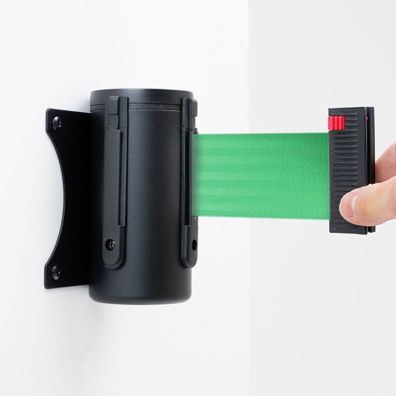 foto del prodotto giordanoshop tendinastro da parete 3 m con clip di chiusura nastro verde