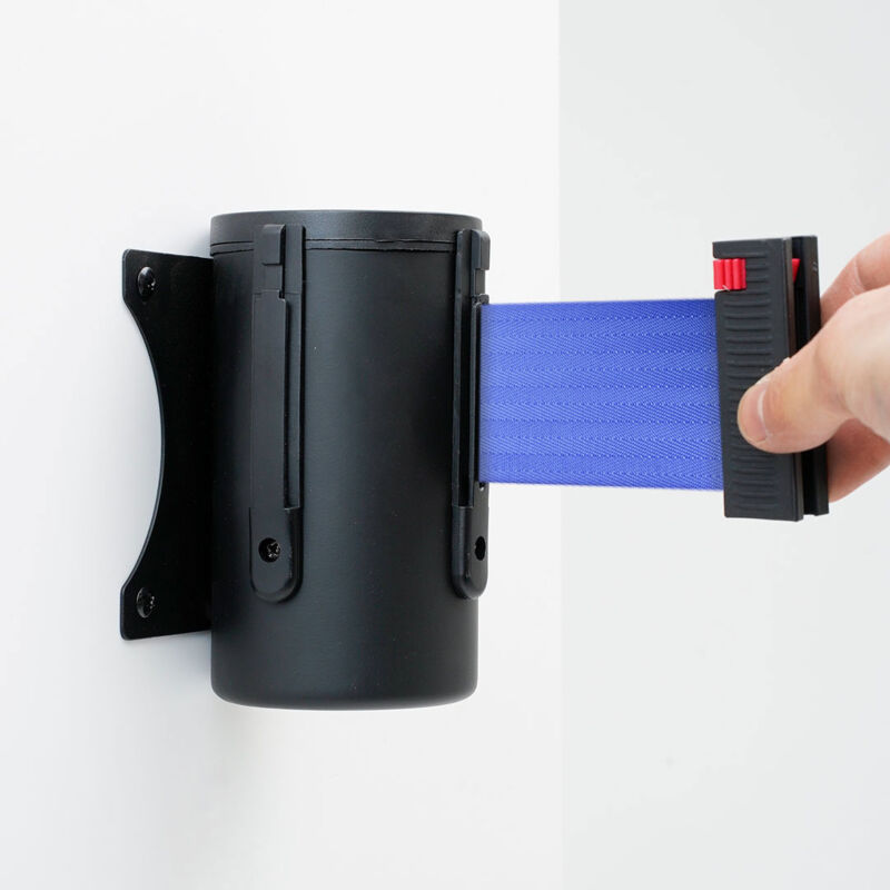 foto del prodotto giordanoshop tendinastro da parete 4 m con clip di chiusura nastro blu