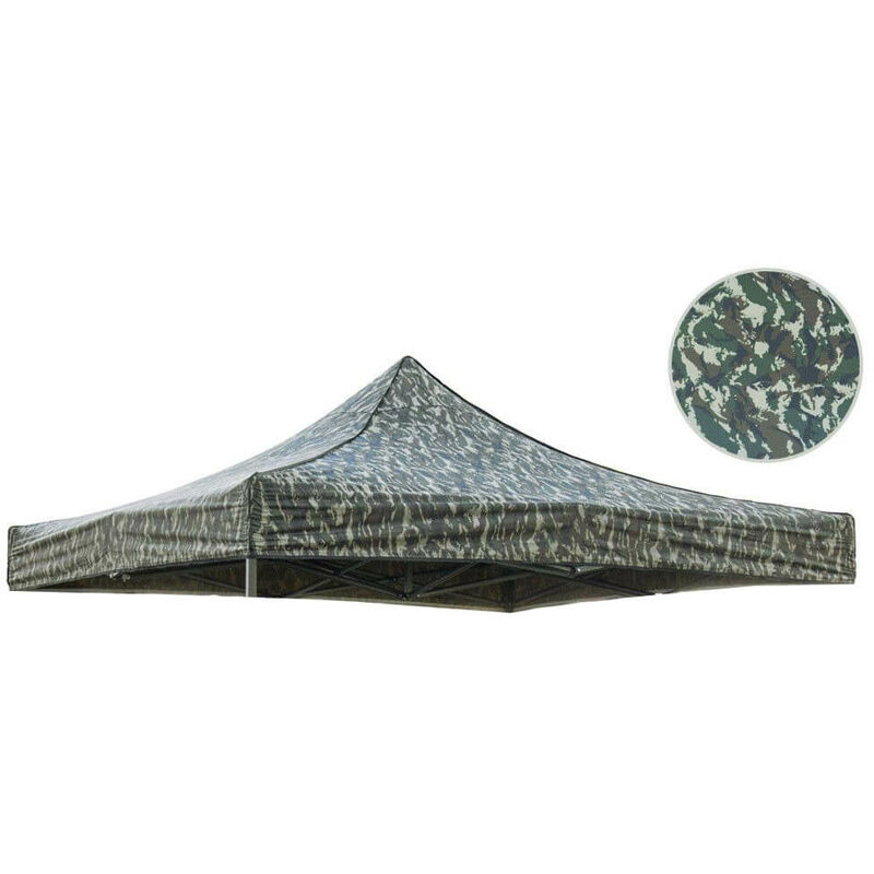 foto del prodotto giordanoshop tetto di ricambio per gazebo richiudibile 2,9x2,9m mimetico