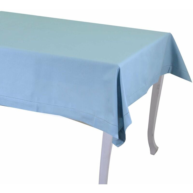 foto del prodotto giordanoshop tovaglia rettangolare 140x180 cm in cotone 180 gsm juliette blu