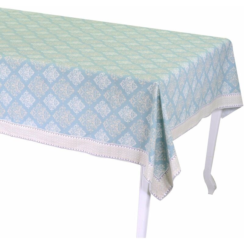 foto del prodotto giordanoshop tovaglia rettangolare 140x240 cm in cotone 180 gsm venice verde