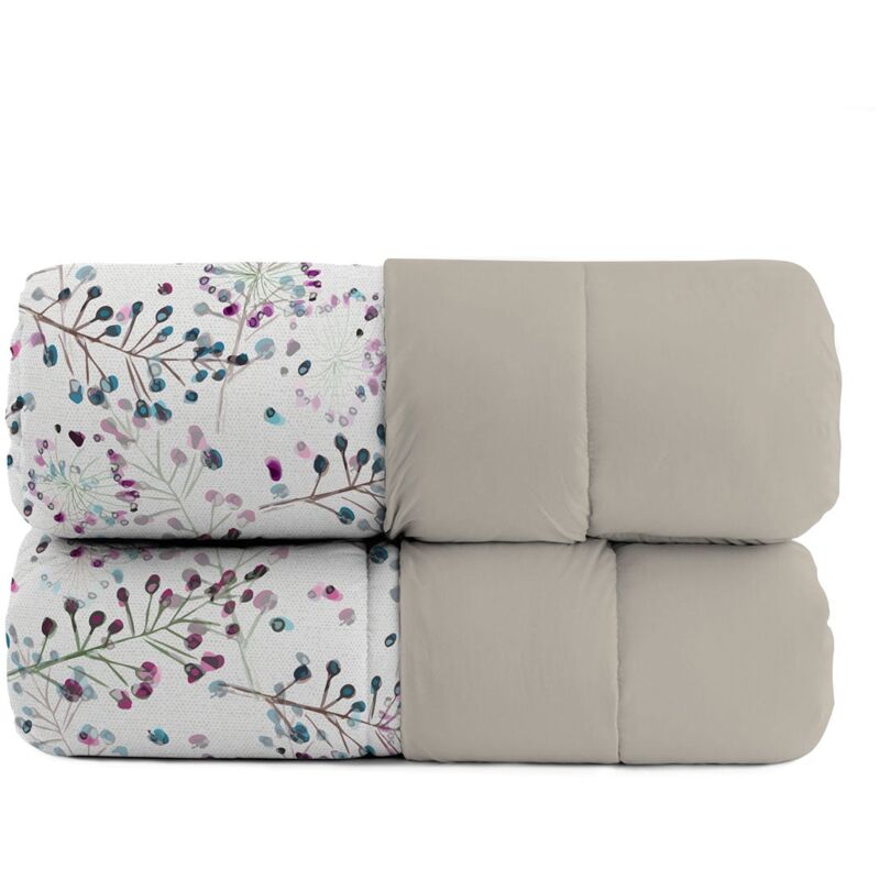foto del prodotto giordanoshop trapunta invernale matrimoniale stampata in microfibra 200gr double face flor