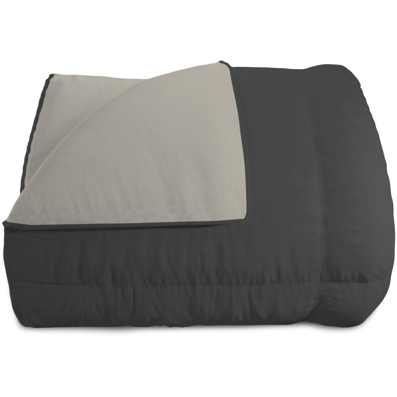 foto del prodotto giordanoshop trapunta invernale singola doubleface 300gr grigio chiaro grigio scuro