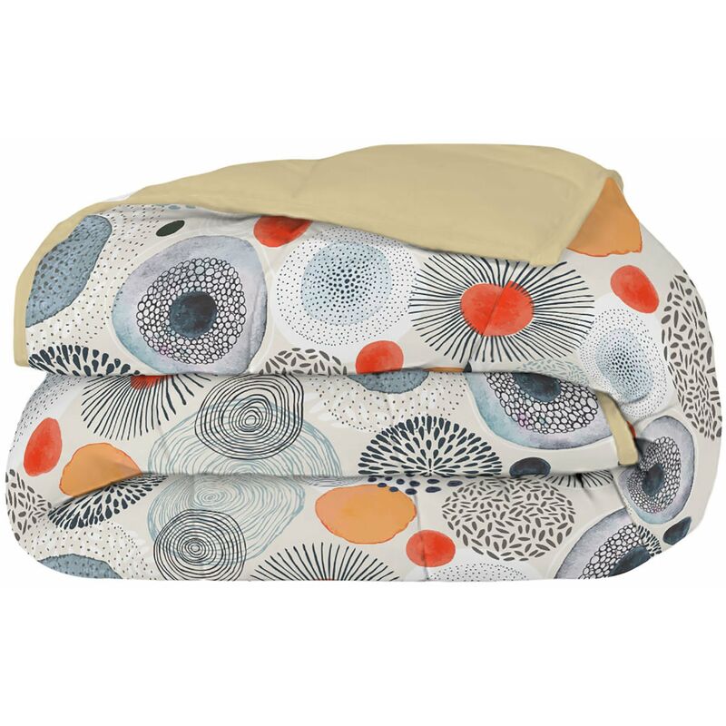 foto del prodotto giordanoshop trapunta invernale singola stampata in microfibra 300gr double face acquerello