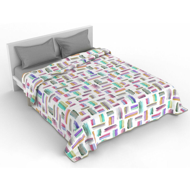 foto del prodotto giordanoshop trapuntino matrimoniale doubleface con stampa multicolor