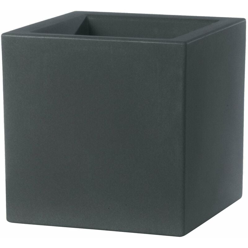 foto del prodotto giordanoshop vaso 40x40x40 cm in polietilene schio cubo 40 granite