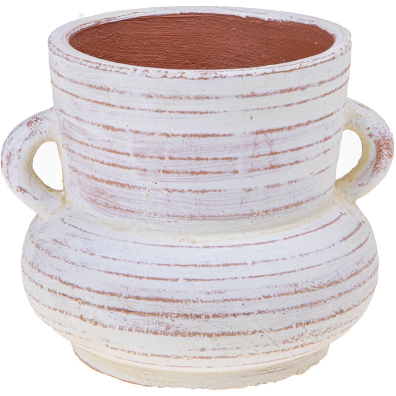 foto del prodotto giordanoshop vaso con manici 23,5 h 19 cm