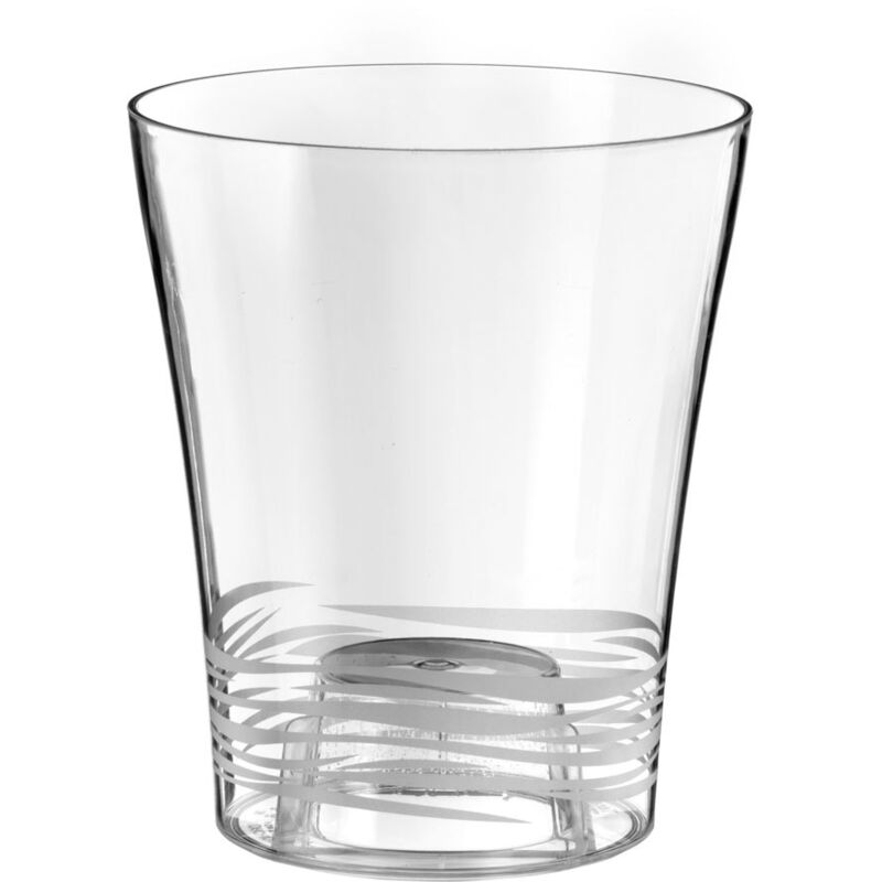 foto del prodotto giordanoshop vaso da interno e esterno 13,5x16 cm in plastica orchidea 14 trasparente