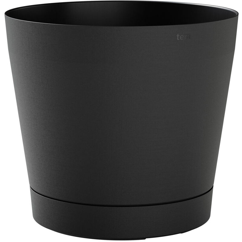 foto del prodotto giordanoshop vaso da interno e esterno 19x18cm in polipropilene orione 19 ash antracite