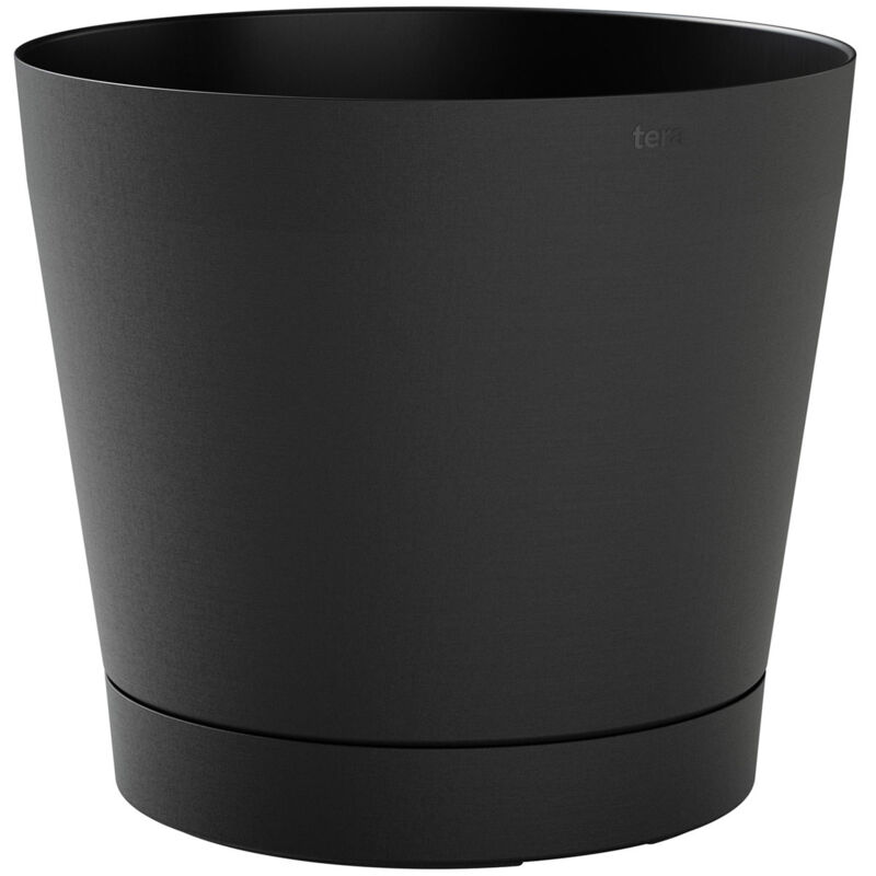 foto del prodotto giordanoshop vaso da interno e esterno 24x22cm in polipropilene orione 24 ash antracite
