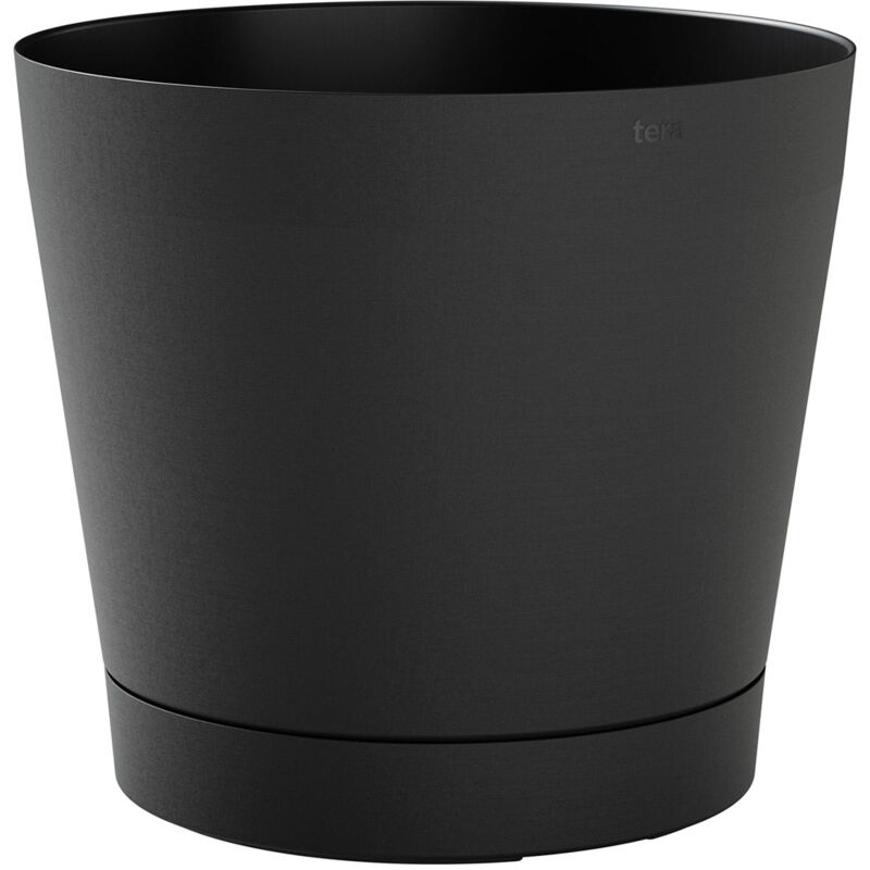 foto del prodotto giordanoshop vaso da interno e esterno 38x35cm in polipropilene orione 38 ash antracite