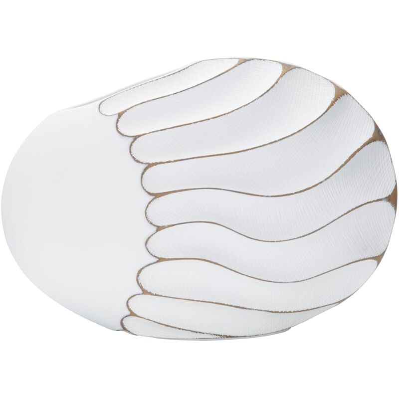 foto del prodotto giordanoshop vaso lines 34x24,5x11,5 cm in poliresina bianco