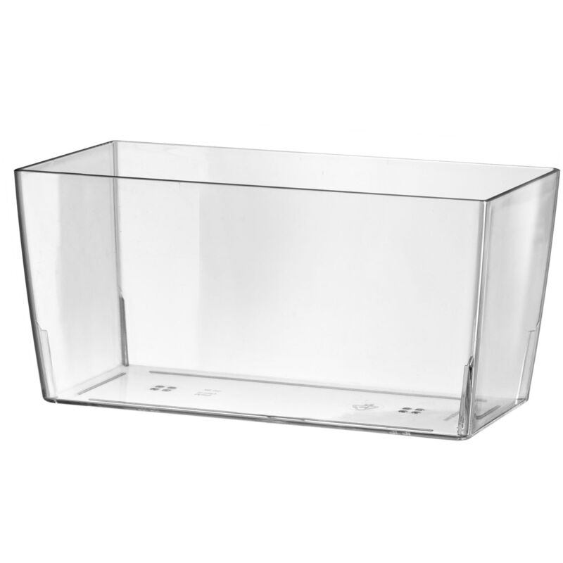 immagine 0 del prodotto giordanoshop vaso rettangolare 26x13x13 cm in plastica coimbra 25 trasparente