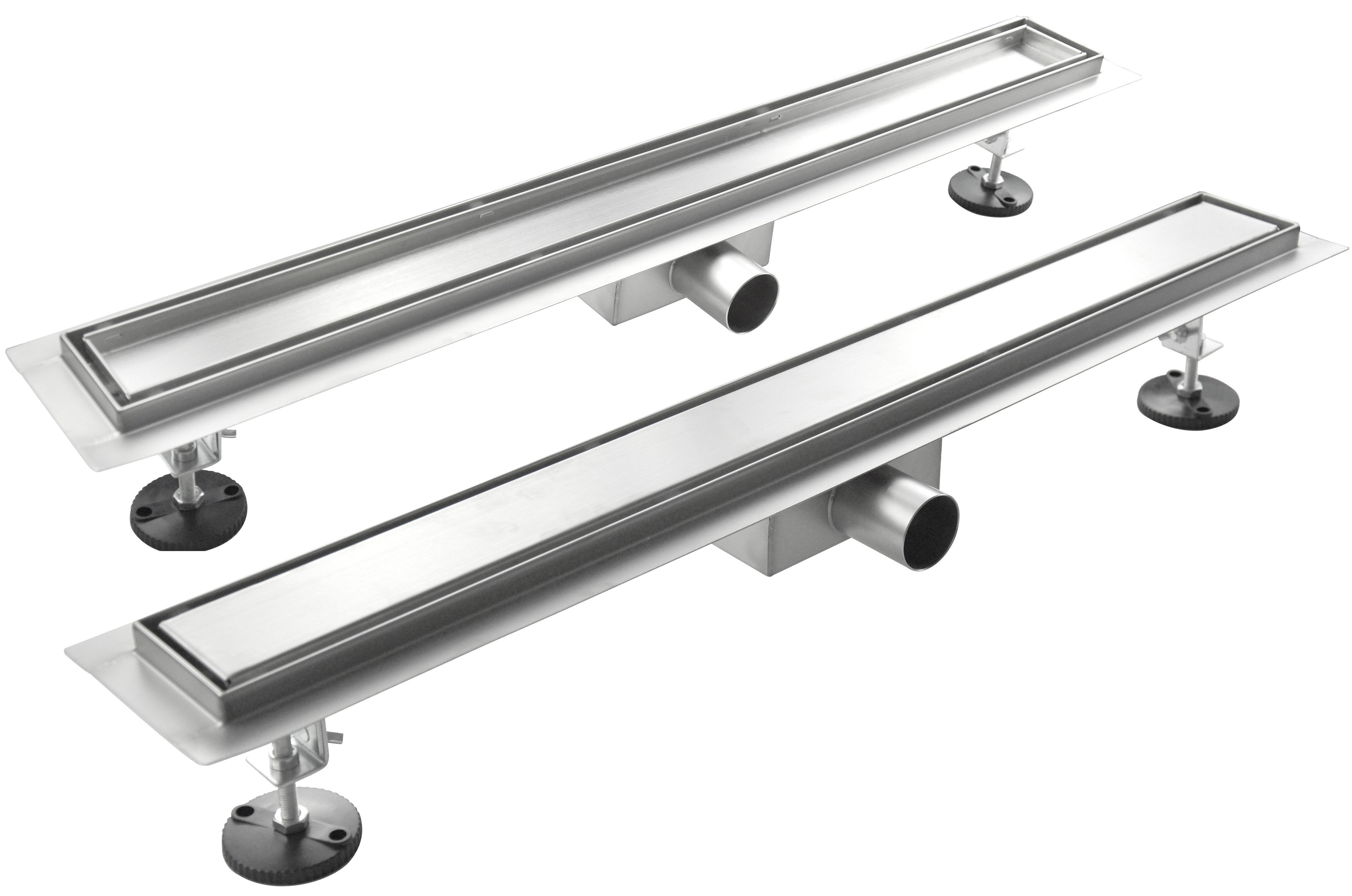 foto del prodotto giorgy canalina di scarico per piatto doccia a pavimento acciaio inox modello linea 80