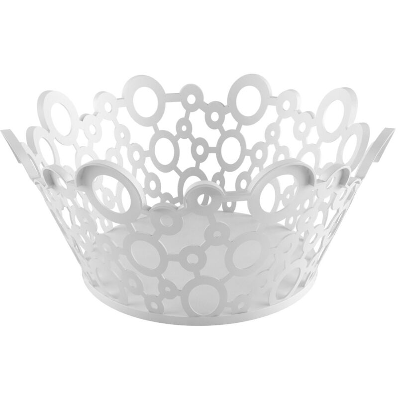 foto del prodotto giostyle cestino tondo forme bianco d 26 cm made in italy plastica 100 riciclabile