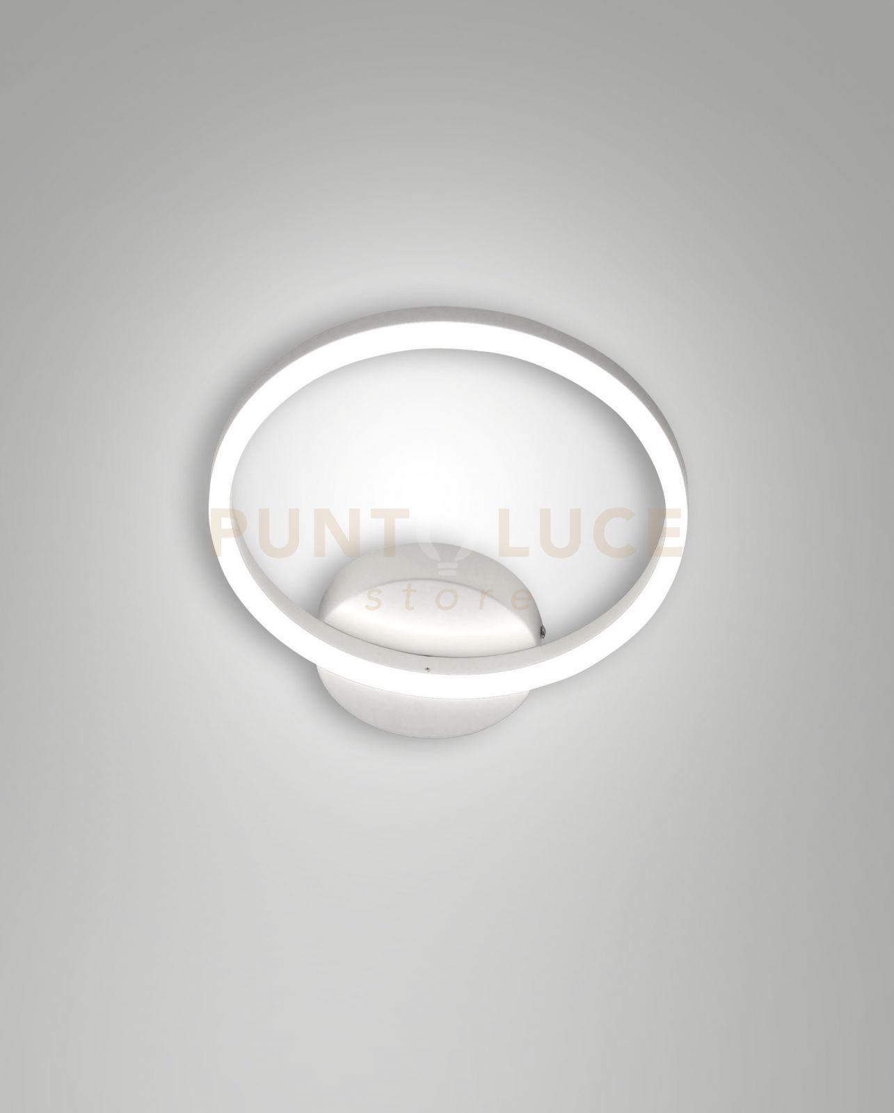 foto del prodotto giotto applique bianca d.30cm led 3000k - 18w - 1890 lm dimmerabile 1 luce c acces. smart