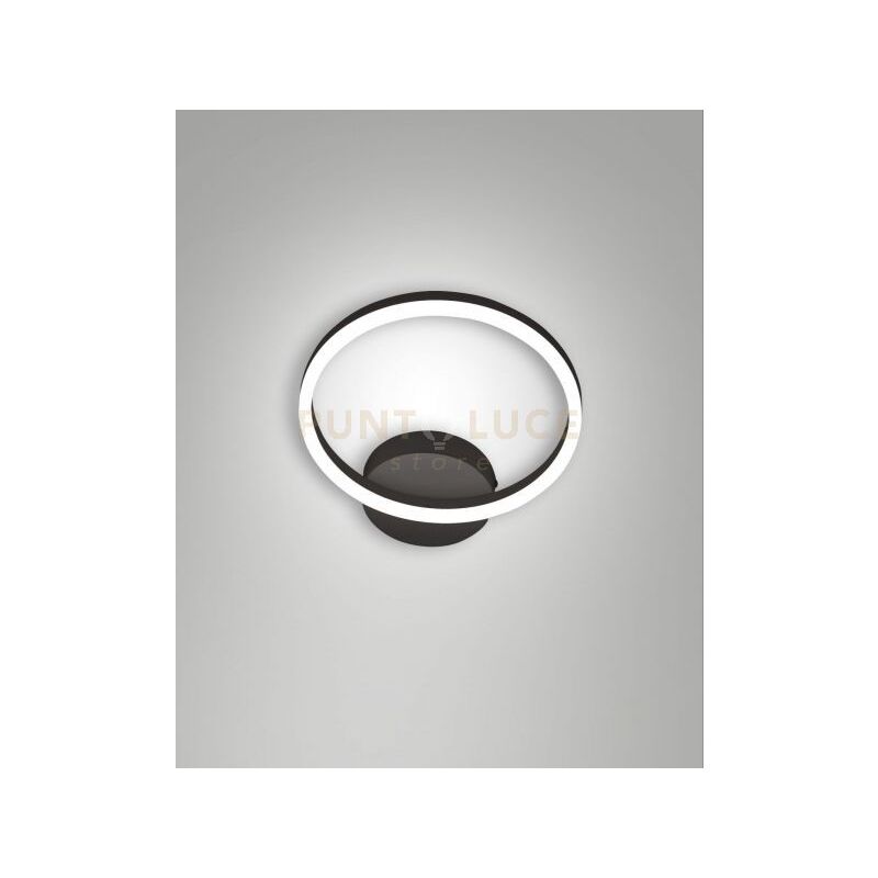 foto del prodotto giotto applique nera d.30cm led 3000k 18w 1890 lm dimmerabile 1 luce