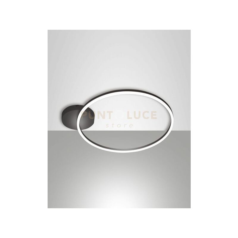 foto del prodotto giotto plafoniera nera d.60cm a led 3000k 36w 3780 lm dimmerabile